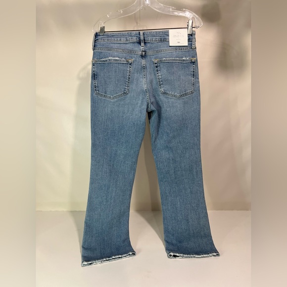 (NEW) Zara High Rise Cropped Flare Jean in size 38 - Picture 4 of 9